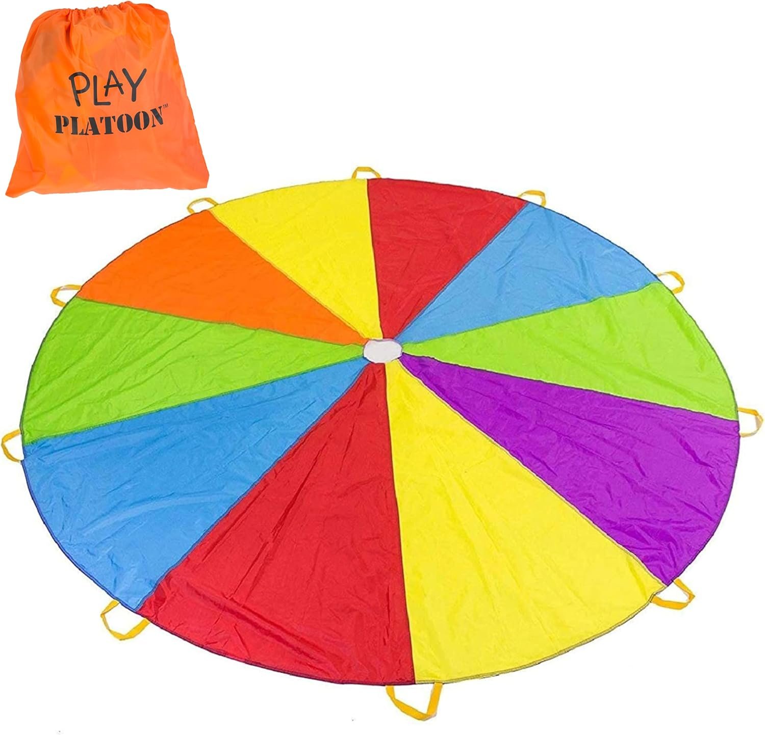 Play Platoon 10 Foot Play Parachute with 10 Handles, Multicolored | For Kids