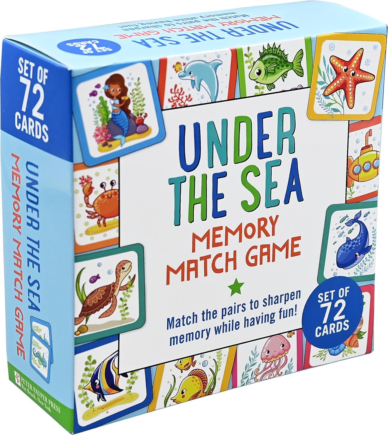 Under the Sea Memory Match Game (Set of 72 cards)