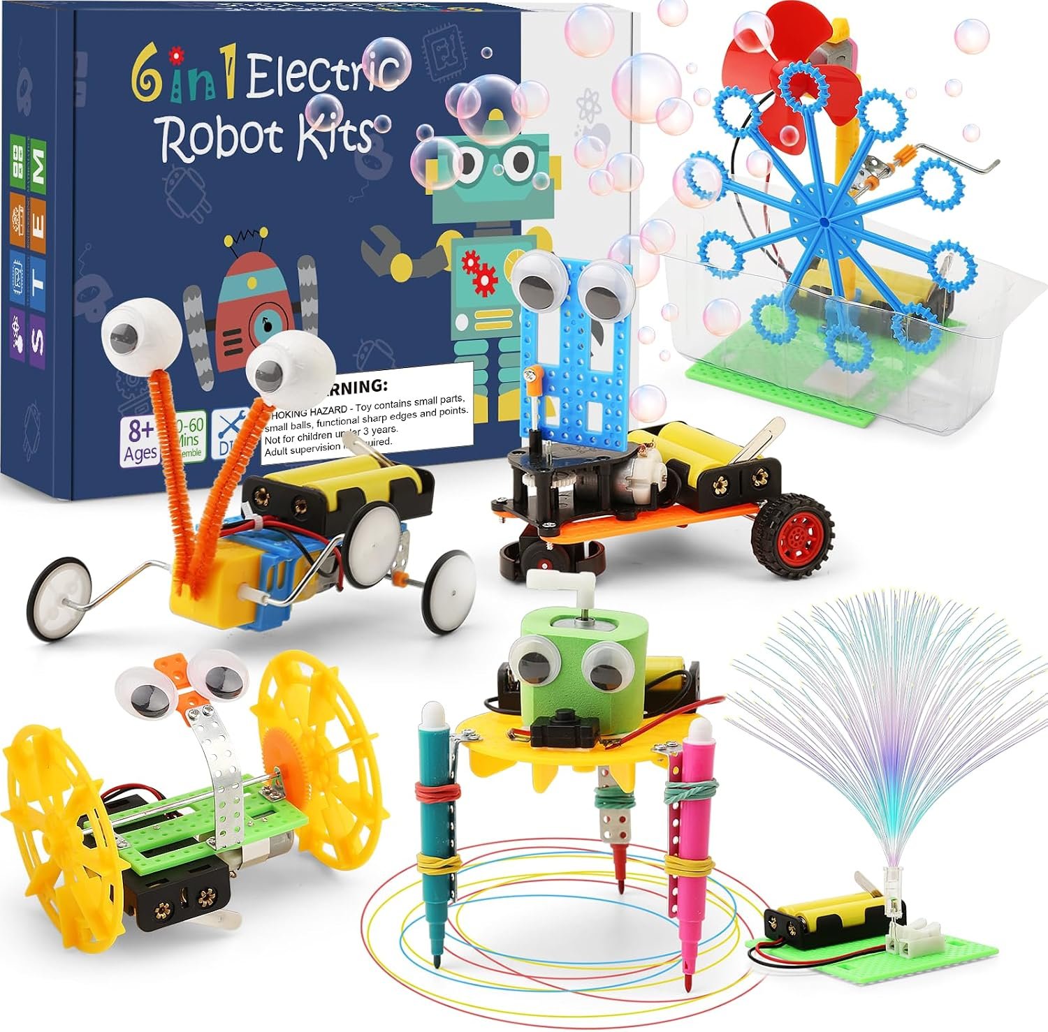 STEM Robotics Science Kits for Kids Ages 8-12 8-10, STEM Toys for Boys 8-13 | Build A Engineering Robot Building Toys Science Experiments Projects, Crafts for 8 9 10 11 Year Old Boys Birthday Gifts