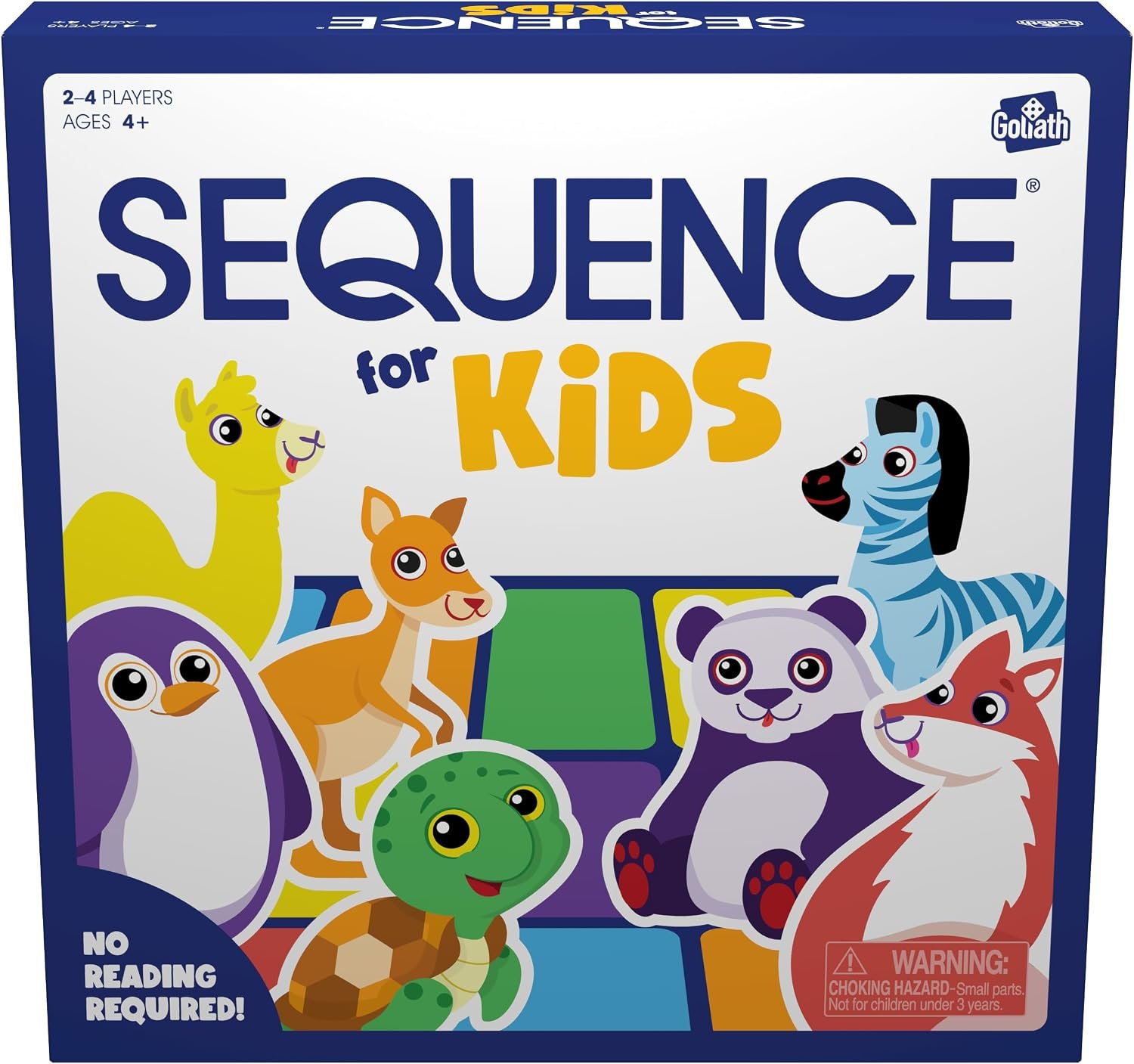 Jax SEQUENCE for Kids — The ‘No Reading Required’ Strategy Game by Jax and Goliath, Multi Color, 11 inches (2-4 players) (Packaging May Vary)