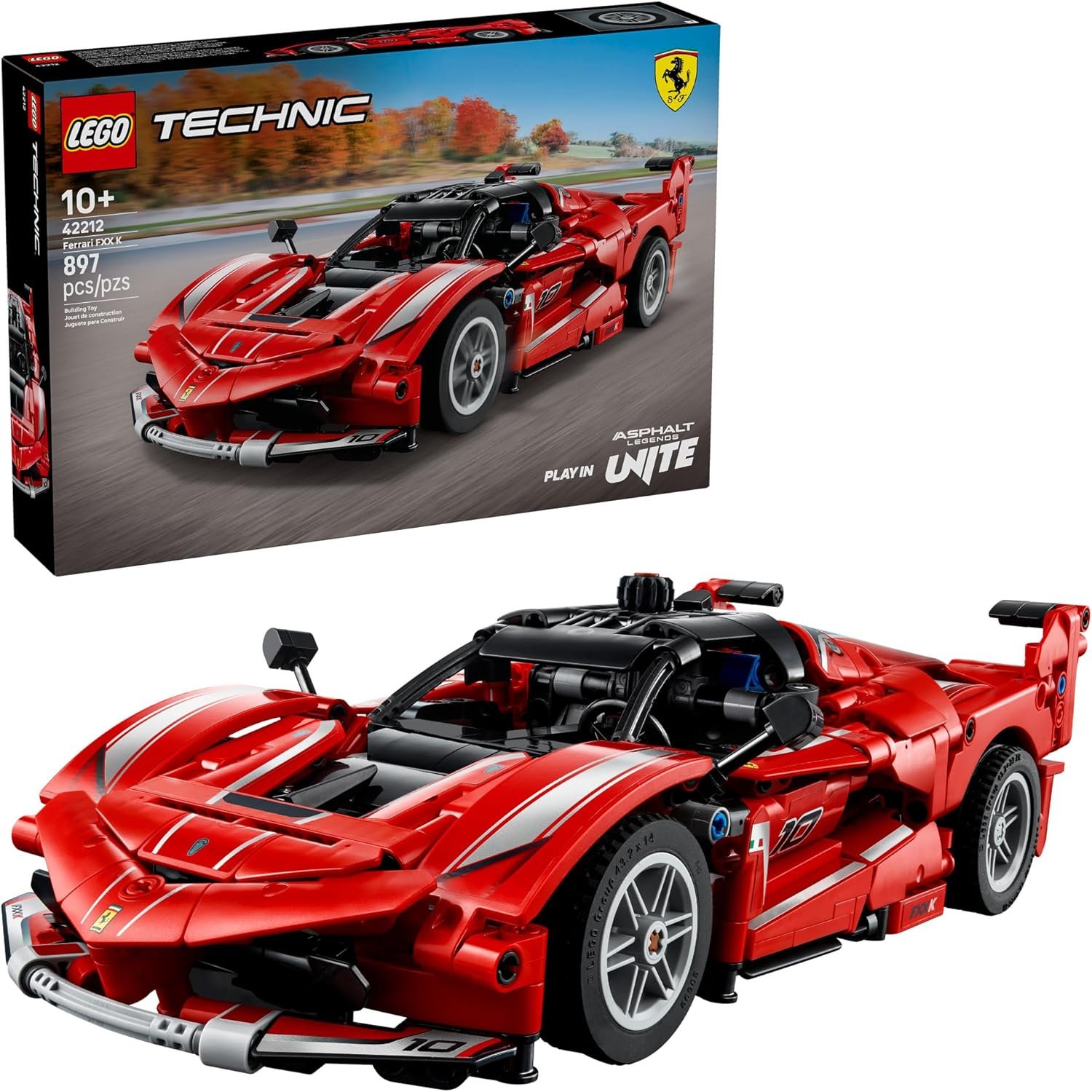 LEGO Technic Ferrari FXX K Toy Car – Building Toy for Girls & Boys, Ages 10+ – Cool Birthday Gift for Kids – Race Car Model for Play & Display – 42212