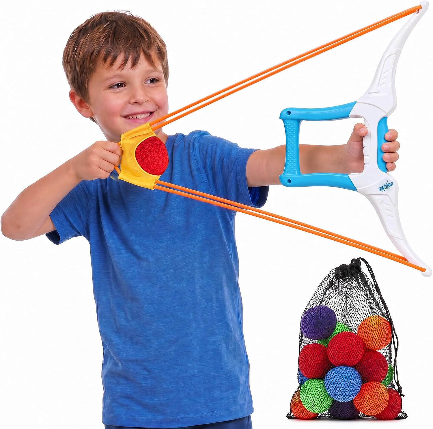 Water Balloon Launcher Set with 12 Reusable Water Balloons, Solo Bow-Style Outdoor Water Toy for Kids, Backyard Pool Beach Summer Games, Family Water Fight & Birthday Party Activities