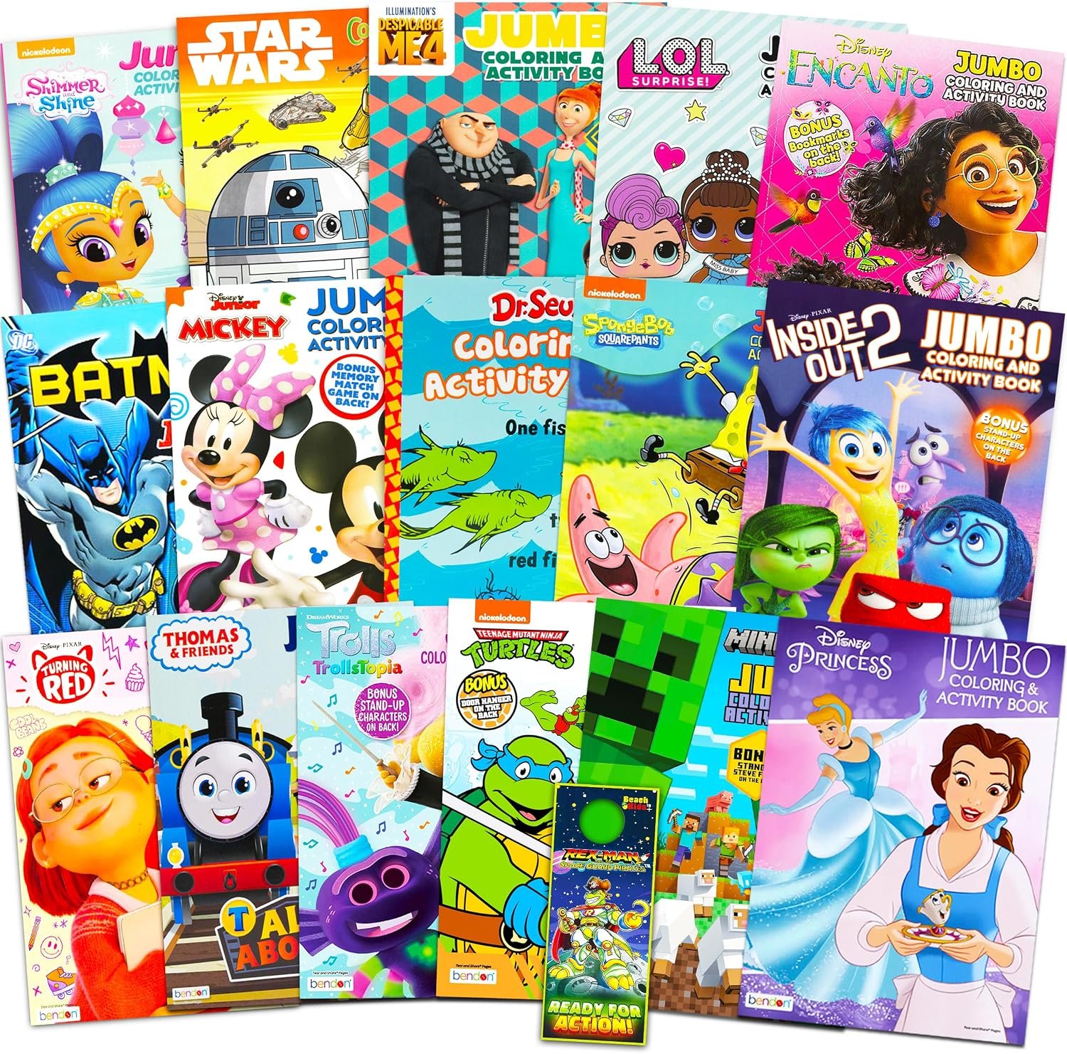 16 Bulk Coloring Books for Kids Ages 4-8 – Assortment Bundle Includes 16 Kids Coloring and Activity Books Bundle (No Duplicates) | Assortment Includes 16 Kids Coloring and Activity Books (No Duplicates)