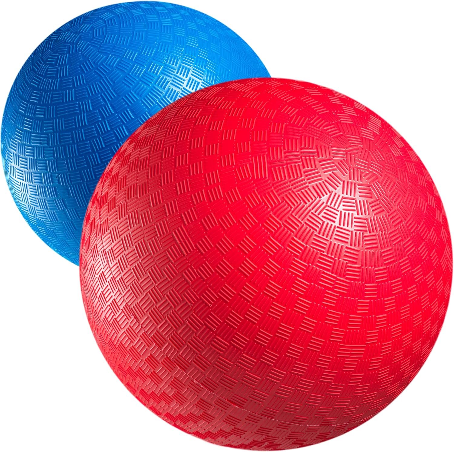 Red & Blue Kickball Set – (8.5 Inch) with Pump for Toddlers Kids & Adults – Gym Sports Toys – Fun Playground Balls for Kids Dodgeball, Four Square, PE, Games, Recess and More