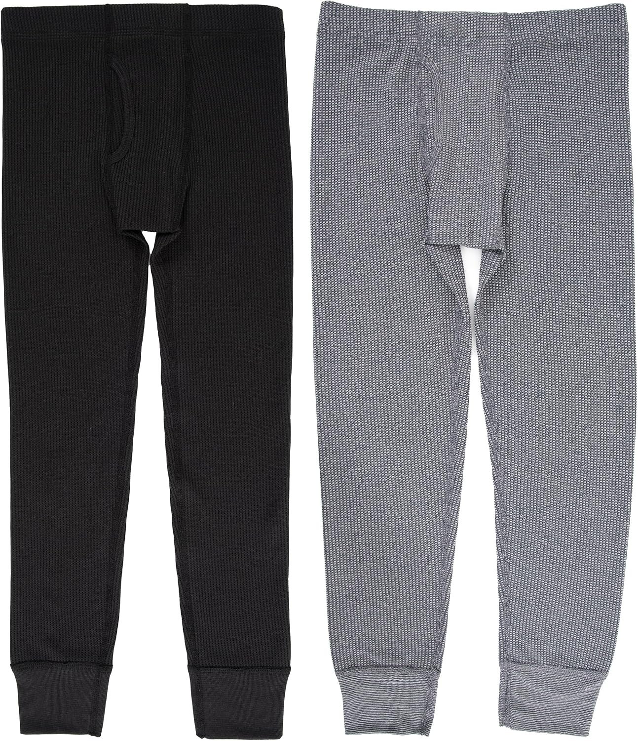 Fruit of The Loom Boys’ Premium 2-Pack Thermal Waffle Bottom
