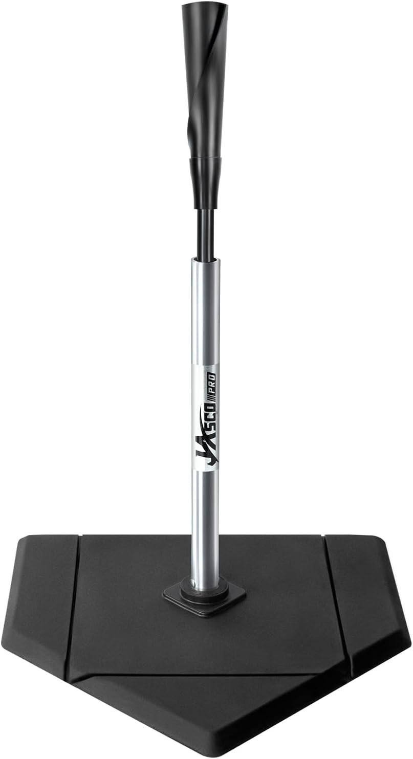 Portable Baseball Batting Tee, Height Adjustable from 25-37 inch | Hitting Tee for Baseball and Softball,Premium Baseball Tee with Rubber Top,Alumium Pole,Metal Base for Kids/Youths/Adults