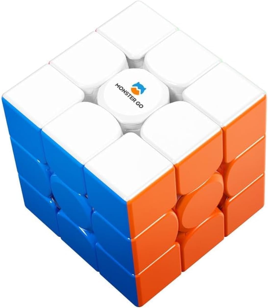 Monster Go Magnetic 3×3 Speed Cube, 48 Magnets Magic Cube Stickerless Puzzle Toy 3D for Kids Beginners Practices Educational MG EDU 56mm