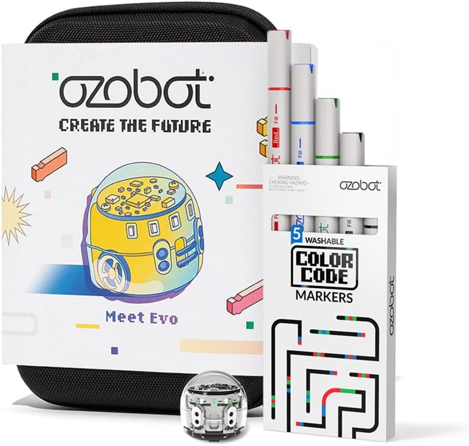 Ozobot Evo Coding Robot Kit | Ages 5-11 | STEM Coding for Kids & Teachers