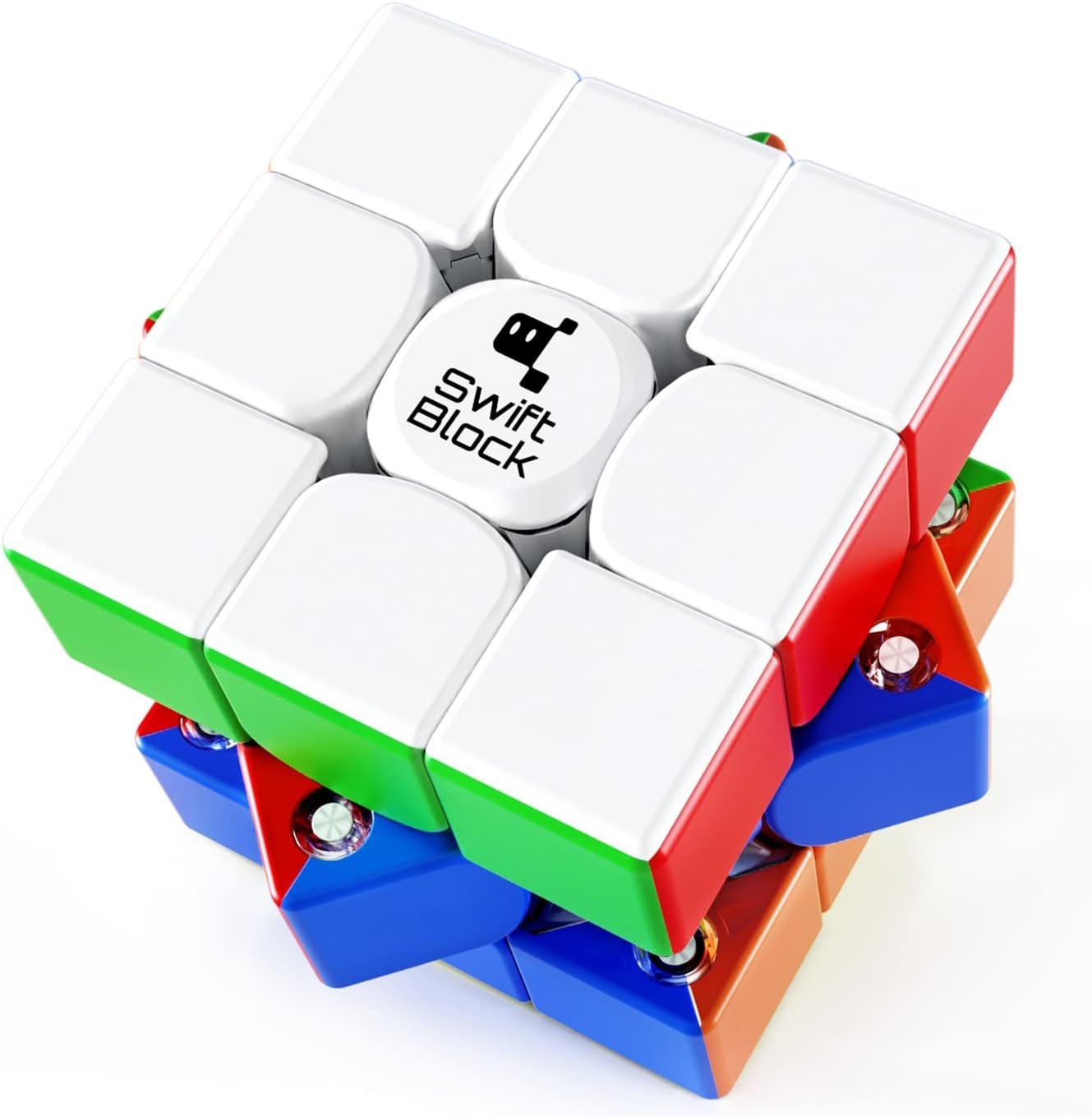 355S Magnetic 3×3 Speed Cube, 48 Magnets Classic Magic Cube Original Stickerless Fast Smooth Great Corner-Cutting Solving Puzzle Game Brain Toy for Kids and Adult