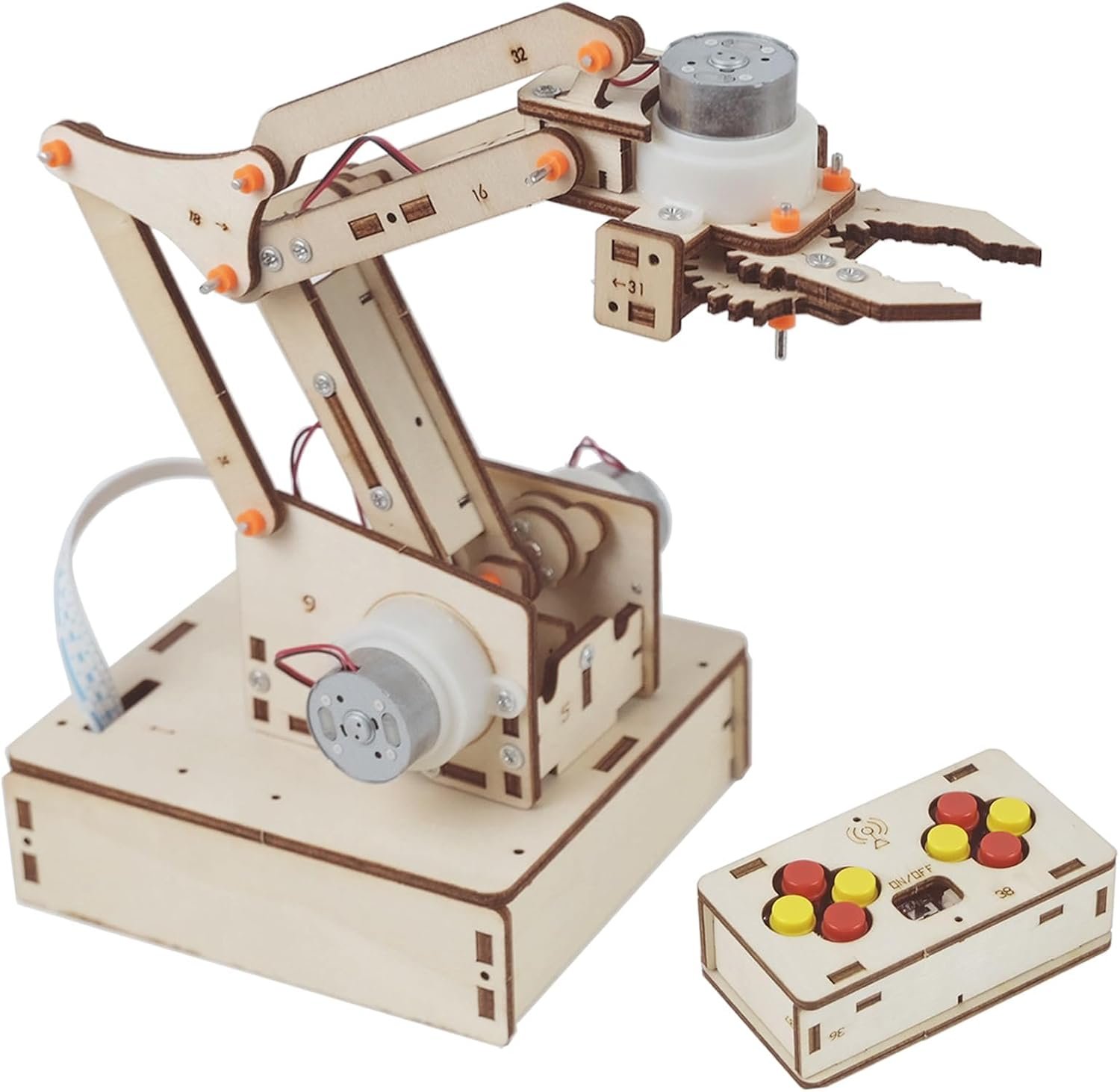 Robot Arm Kits Robotics for Kids Ages 8-12-14-16 Teens Adults STEM Toys Building Engineering Cool Stuff Gadgets Birthday Gifts 9 10 11 13 14 15+ Year Old Boys Grils DIY Science Project Mechanical Hand