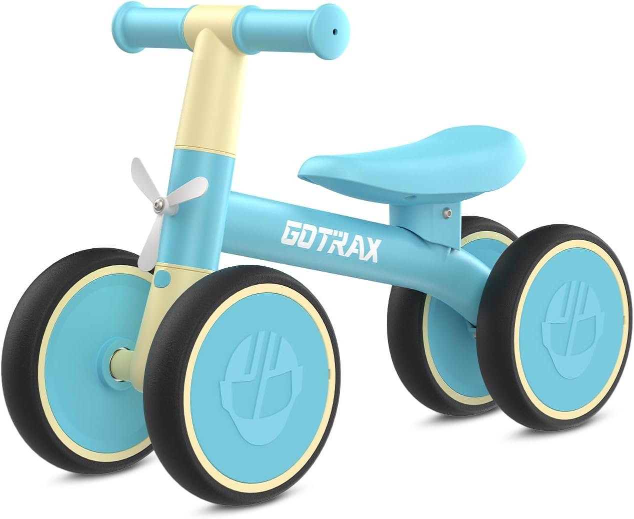 Gotrax Baby Balance Bike, 7″ Silent Wheels, First Gift for Toddlers 1-2 | Sturdy Steel Frame, Quick 2-Min Assembly, CPC Certified, Soft Edges, Comfy PU Seat, Lightweight, Max 66 lbs, Ride-on Toy