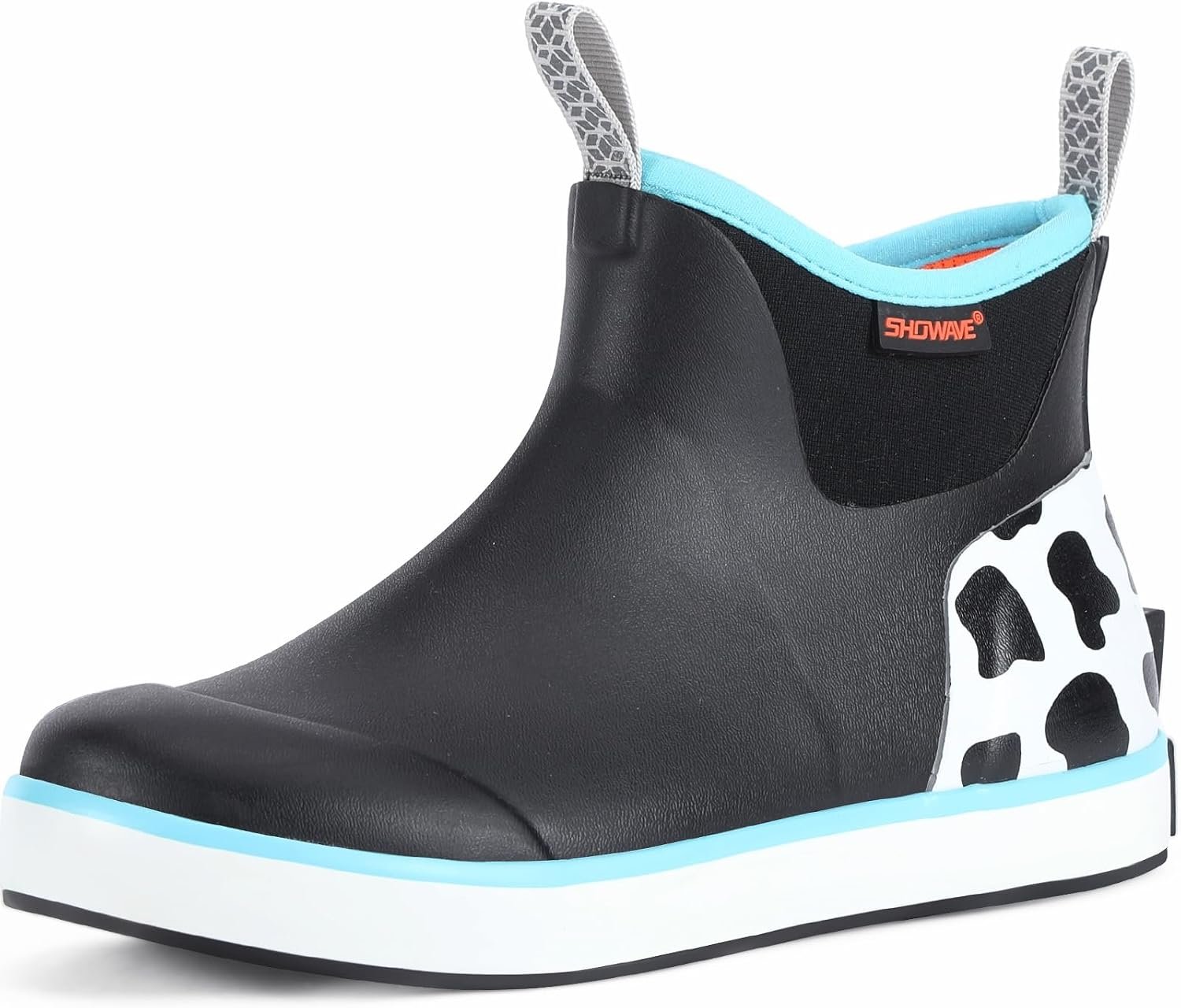 Kid’s Deck Boots Ankle Rain Boots Boys Girls Mud Boot | Slip-on Rubber Boots for Kids Insulated Waterproof Booties Non-slip Garden Mud Boot for Fishing Outdoor