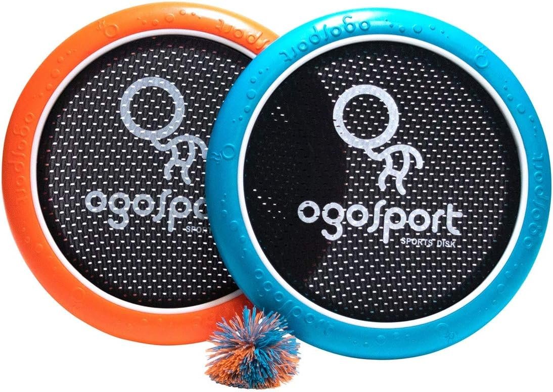 OgoDisk Mini Disc Set with OgoSoft Rubber Ball – Outdoor Bouncy Disk Game for Lawn & Pool – Throw, Toss & Catch – Kids & Adults 8+ | Throw, toss & catch, bouncy mesh trampoline-style discs, safe for indoor and outdoor play, for kids and adults, ages 8+