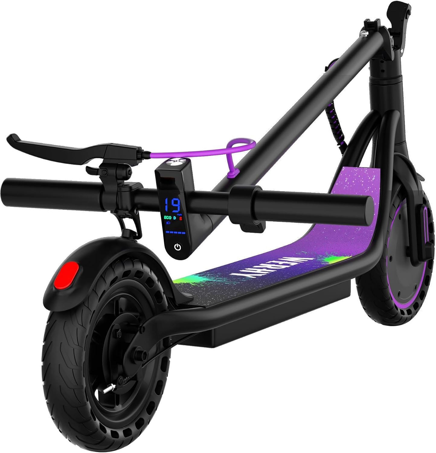 WERHY Electric Scooter, 500W/350W Powerful Motor & 19/22 MPH Top Speed, 16/25 Miles Range, Folding E Scooter with Dual Braking for Teens and Adults