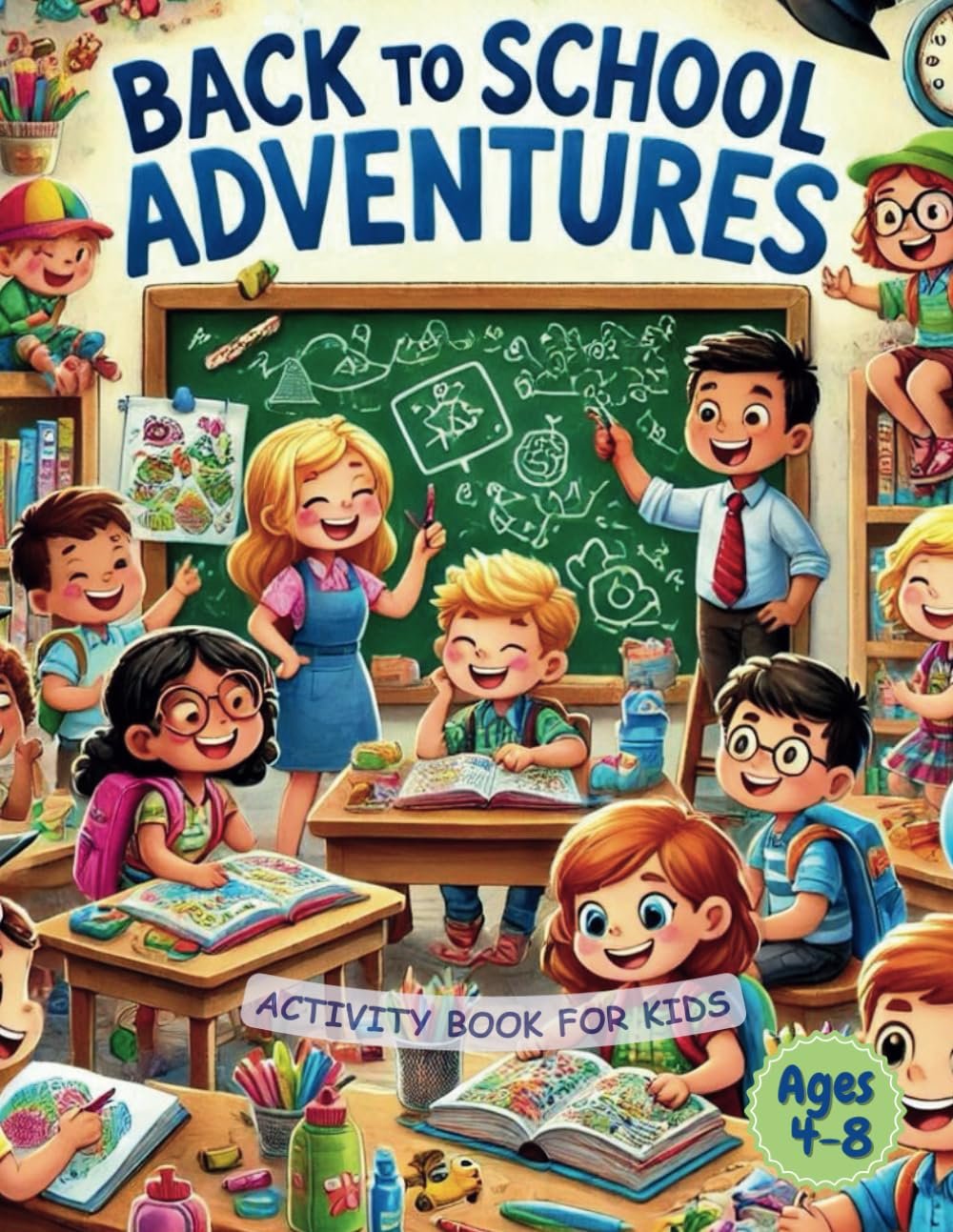 Back To School Adventures. Activity Book for kids ages 4-8: Fun and educational activities for children. (Fun Seasonal Activity Books for Kids Ages 4–8)