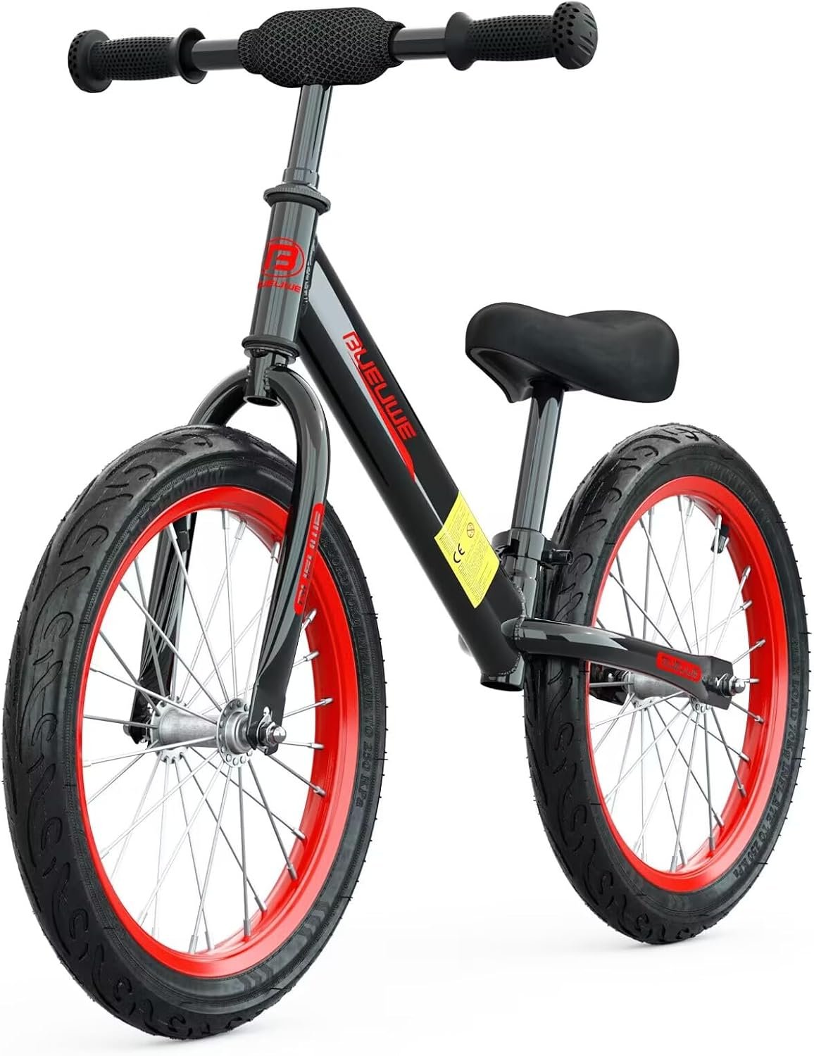 16 Inch Kids Balance Bike for 4-8 Years Old, Adjustable Seat | No Pedal Training Bicycle, Quick Assembly, Ideal Birthday Toy Gift for Boys & Girls