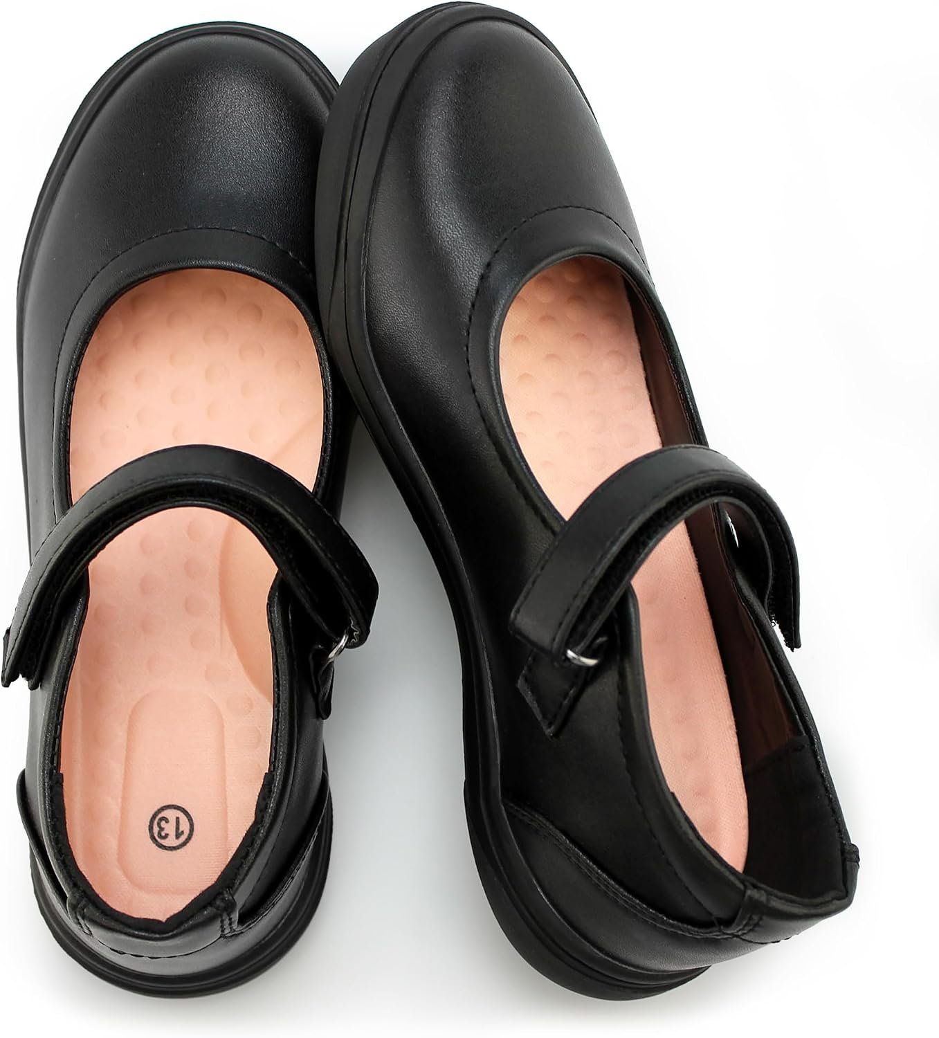 Tobfis Girl’s Mary Jane Flats Lightweight School Uniform Shoes Black Dress Shoes (Toddler/Little Kid/Big Kid/Youth)