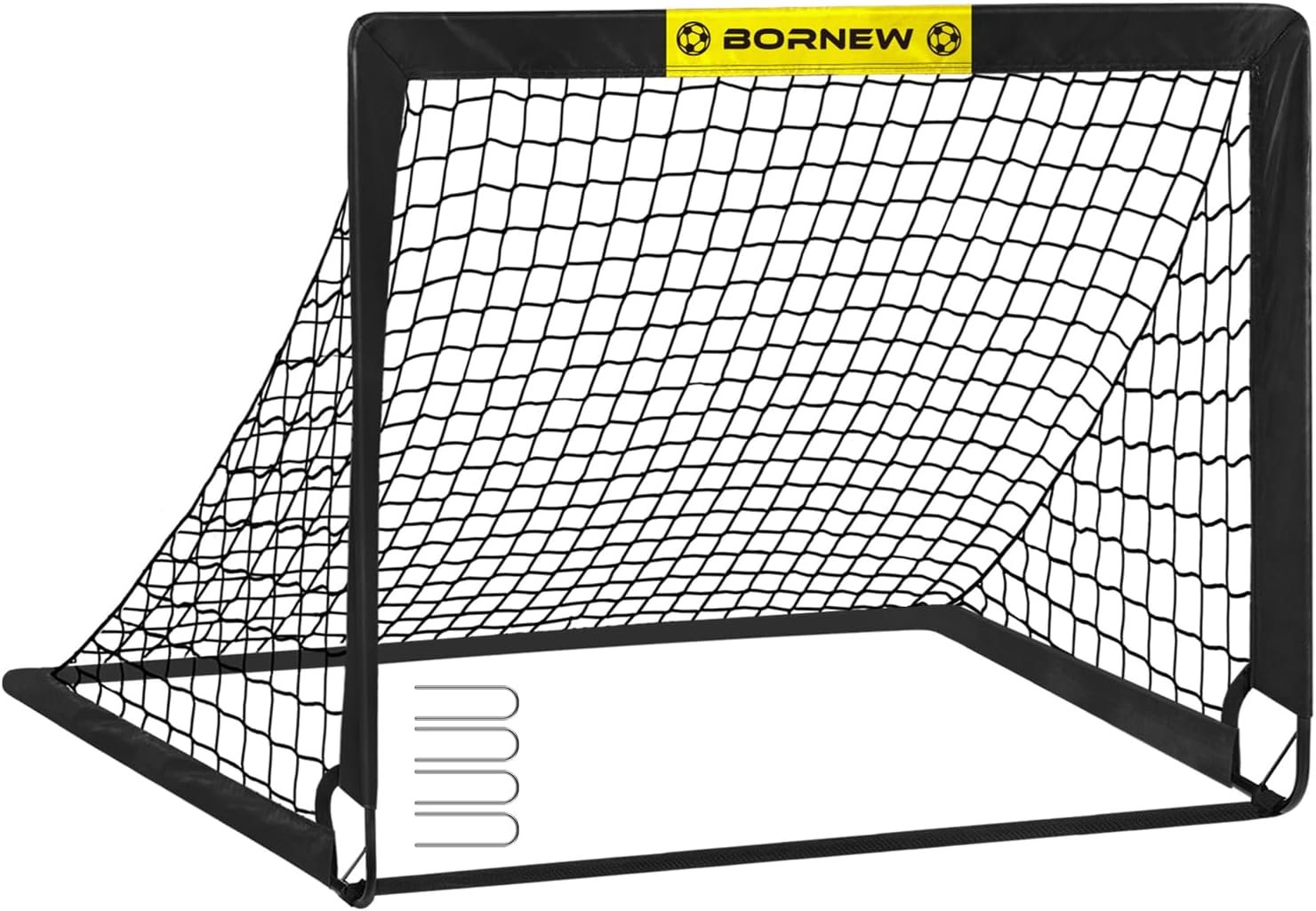 Soccer Goal – Backyard & Indoor 7X5 / 6X4 / 4X3 ft Soccer Goals | Portable Pop Up Soccer Nets for Youth & Adult, Outdoor Games, Soccer Training Equipment Ages 3-16 Year Gift