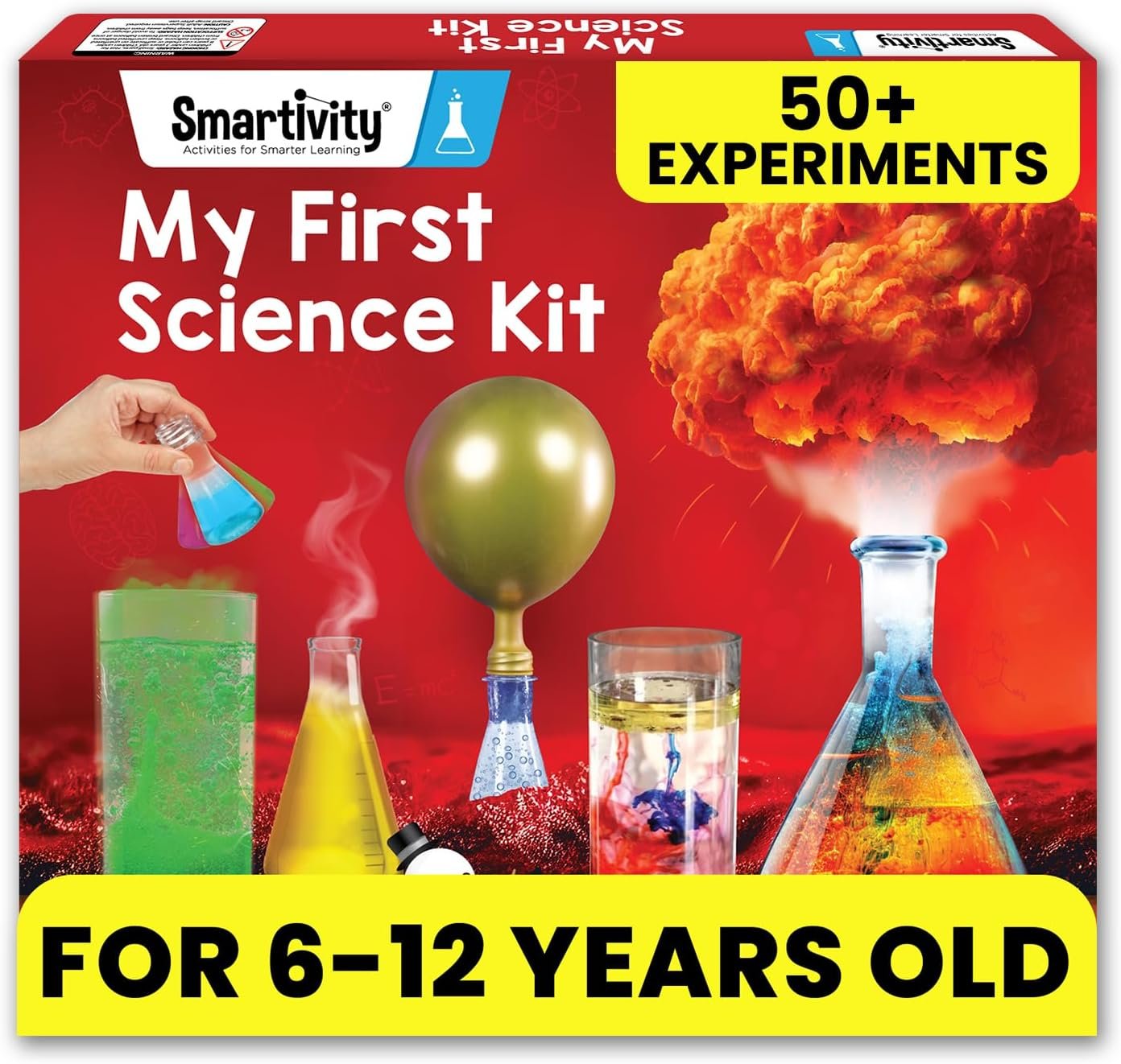 Smartivity My First Science Experiment Kit for Kids 6-14 Years | 50+ Amazing Science Experiments | Educational STEM Toy | Birthday Gift for Boys & Girls Ages 6,7,8,9,10,11,12,13,14