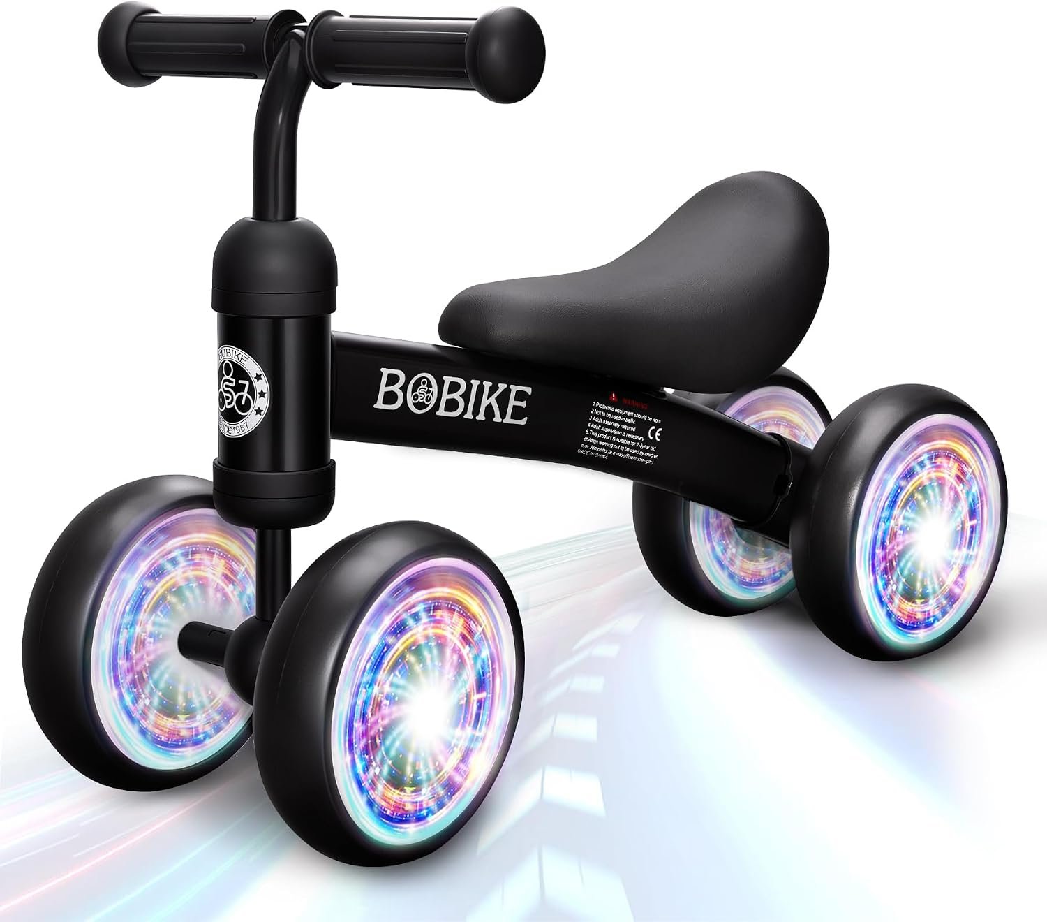 Bobike Baby Balance Bike Toys for 12-36 Months Kids Toy Boy and Girls Gifts Toddler Best First Birthday Gift Children Walker No Pedal Infant 4 Wheels Bicycle