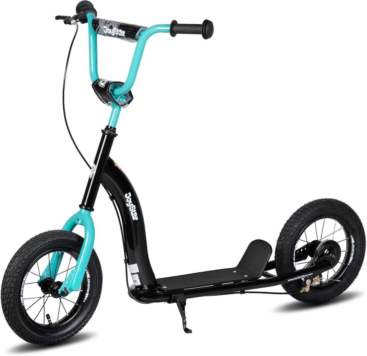 JOYSTAR Kick Scooter for Kids 5+ Teens & Youth, 12″ Kids Scooter | Big Wheel Scooter with Adjustable Handlebar, 2 Wheel Scooter, Rear Drum Brakes